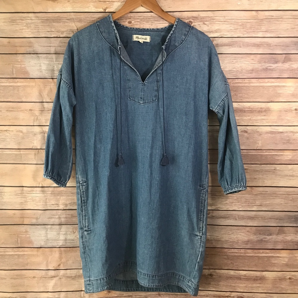 Madewell chambray dress size:xs